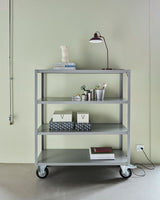Reol med 4 hjul, HDTrolley, Grå