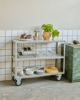 Reol med 4 hjul, HDTrolley, Grå