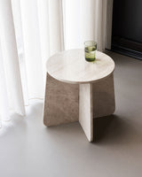 Sidobord, HDMarb, Beige