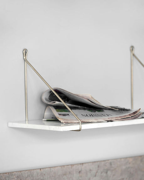 Hylla, HDMarble, Vit marmor