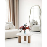 House Nordic, Fondi Runt Soffbord Cementlook Sand / Brun Ø80 cm