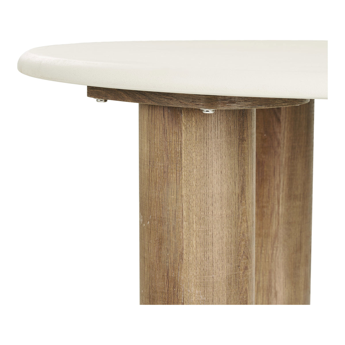 House Nordic, Fondi Runt Soffbord Cementlook Sand / Brun Ø80 cm