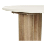 House Nordic, Fondi Runt Soffbord Cementlook Sand / Brun Ø80 cm