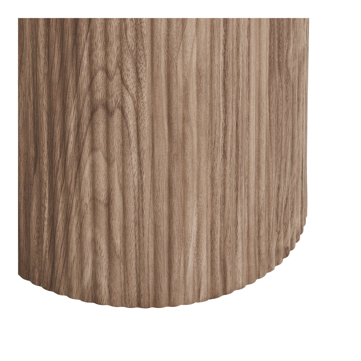 House Nordic, Athens Sidobord Keramik Vit / Brun Ø45 cm