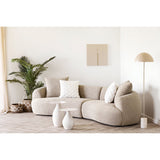 House Nordic, Calais Sidobord Metall / Emalj Offwhite Ø36 cm