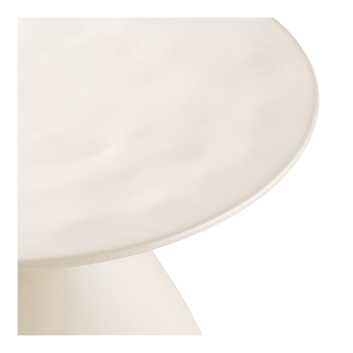 House Nordic, Calais Sidobord Metall / Emalj Offwhite Ø36 cm