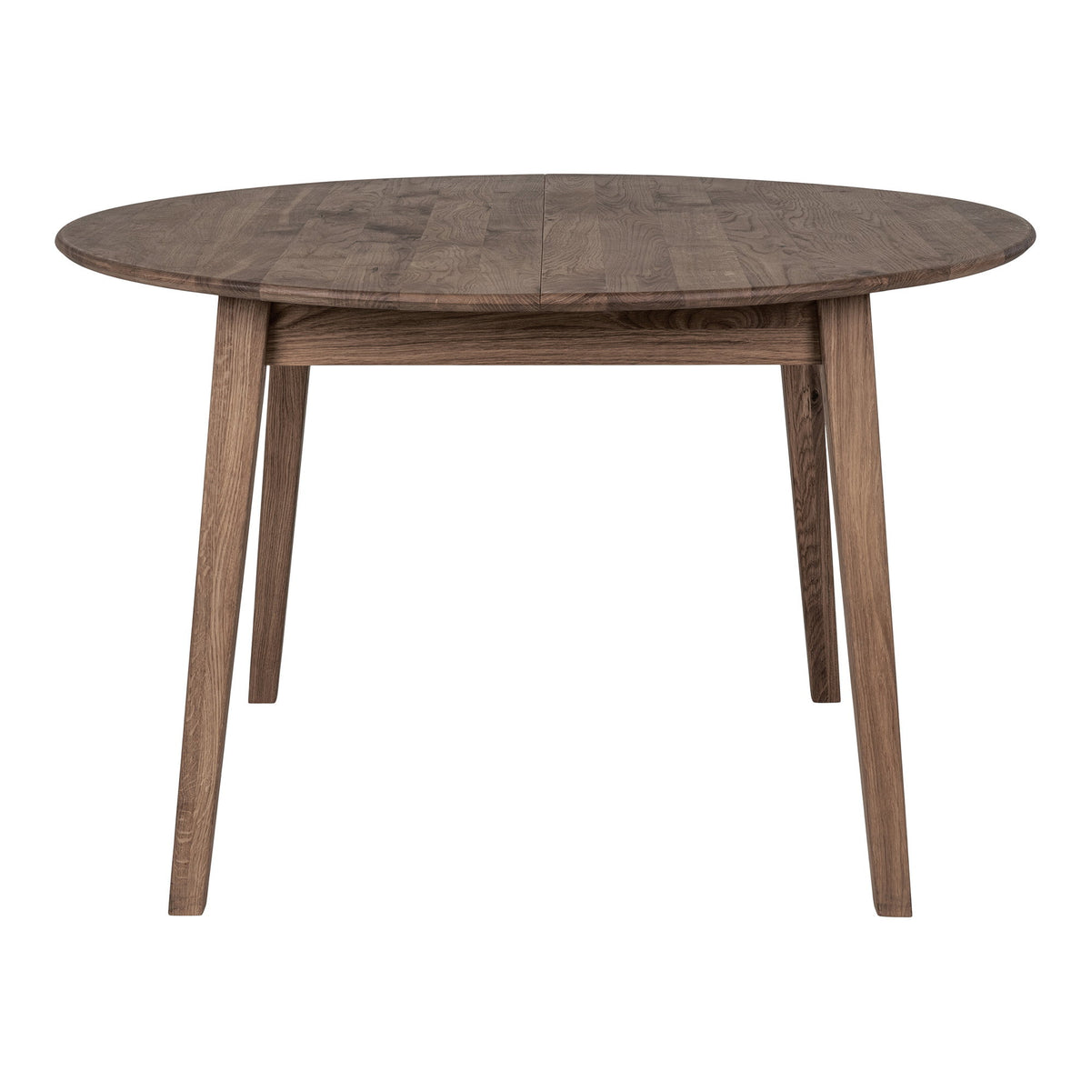 House Nordic, Metz Runt Utdragbart Matbord Ek Rökt Ø118 cm