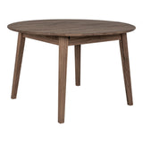 House Nordic, Metz Runt Utdragbart Matbord Ek Rökt Ø118 cm