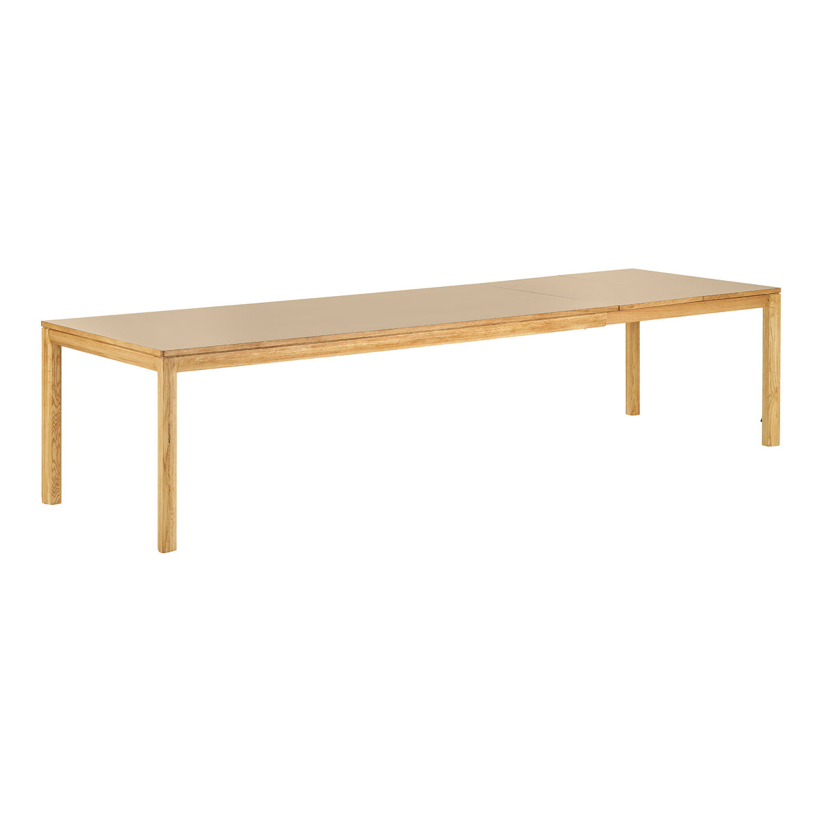House Nordic, Bowen Utdragbart Matbord Ek/HPL Natur/Mörk Sand 220–320 cm
