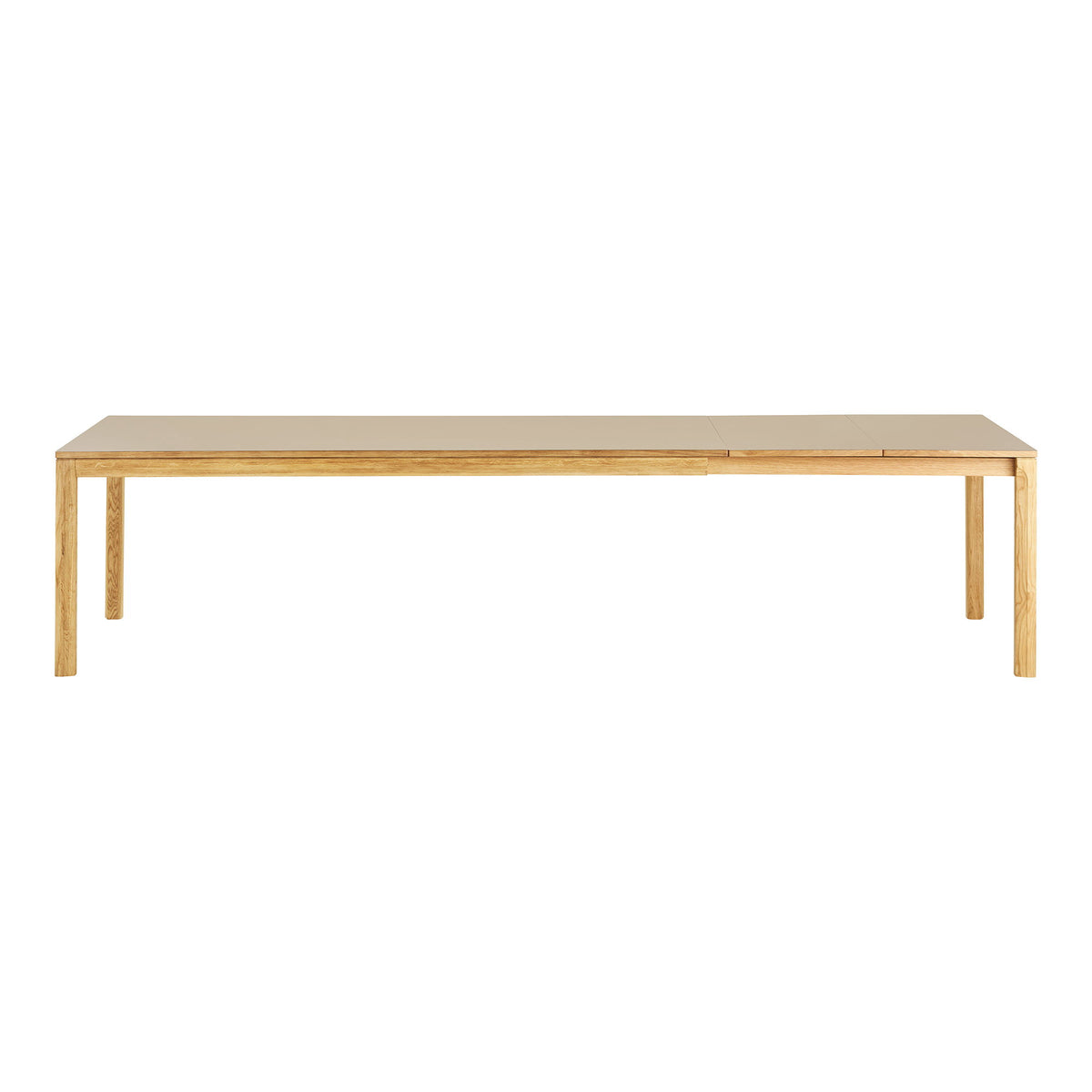 House Nordic, Bowen Utdragbart Matbord Ek/HPL Natur/Mörk Sand 220–320 cm