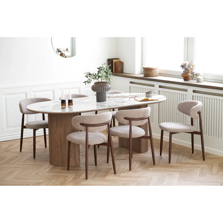 House Nordic, Athens Matbord Vit/Brun 210x100x76 cm