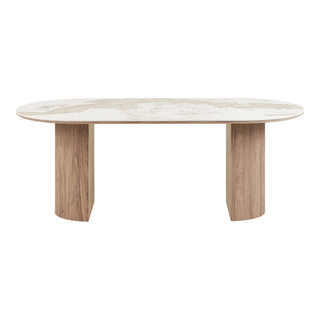 House Nordic, Athens Matbord Vit/Brun 210x100x76 cm