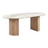 House Nordic, Athens Matbord Vit/Brun 210x100x76 cm