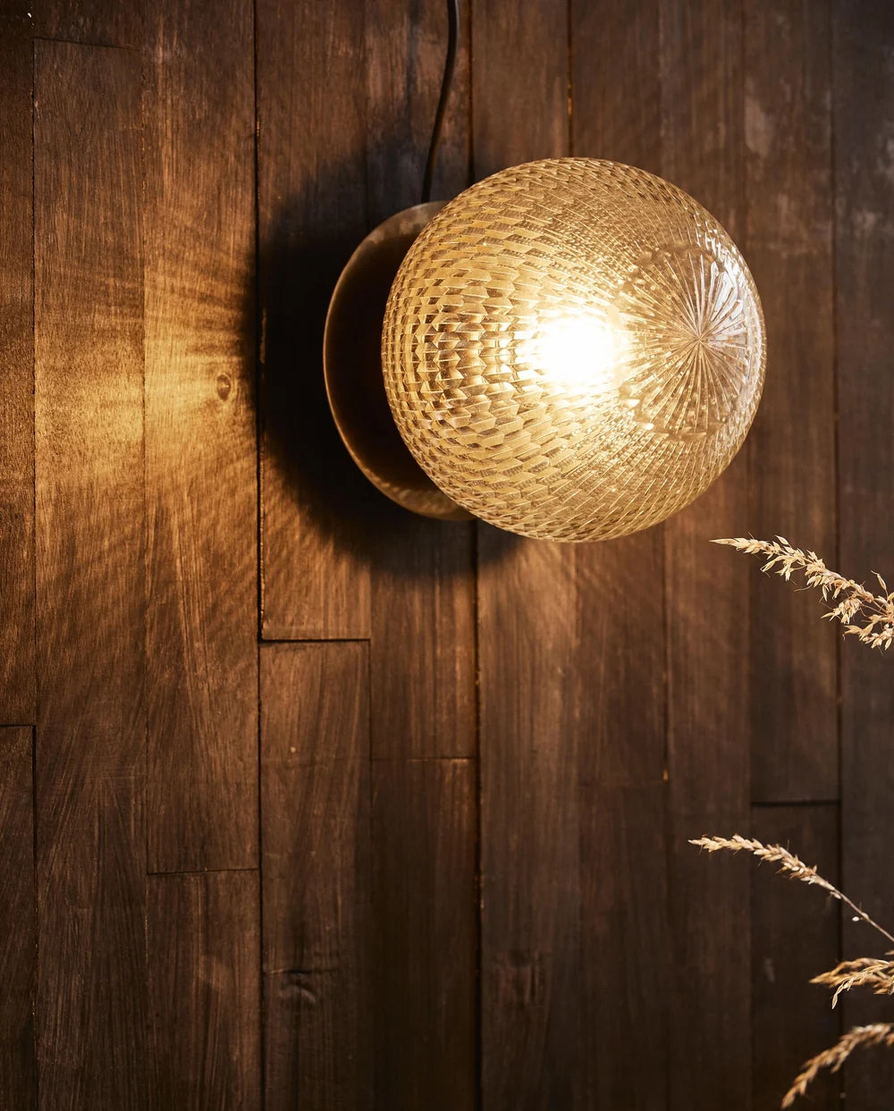 Nordal, ZEUS utomhusvägglampa – guldfinish