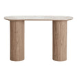 House Nordic, Athens Konsolbord Keramik Vit/Brun 120 cm