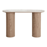 House Nordic, Athens Konsolbord Keramik Vit/Brun 120 cm
