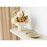 House Nordic, Larvik Konsolbord Marmorlook/Ask Natur/Offwhite 130 cm