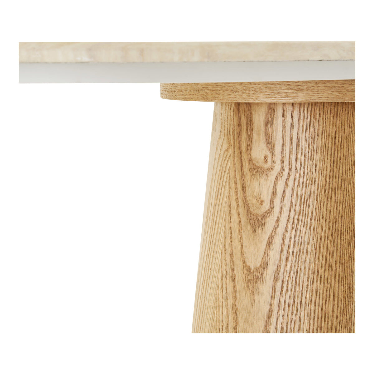 House Nordic, Larvik Konsolbord Marmorlook/Ask Natur/Offwhite 130 cm