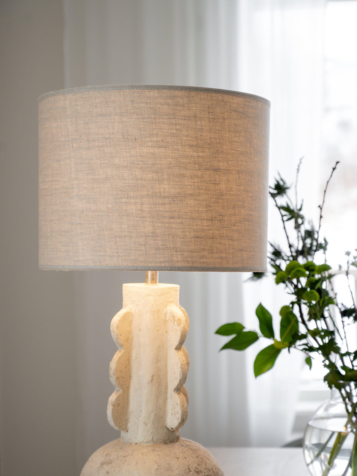 Sara Lampskärm – Lin natur 35 cm