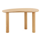House Nordic, Livigno Skrivbord Ek Natur Organisk Form 120x60 cm