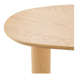 House Nordic, Livigno Skrivbord Ek Natur Organisk Form 120x60 cm
