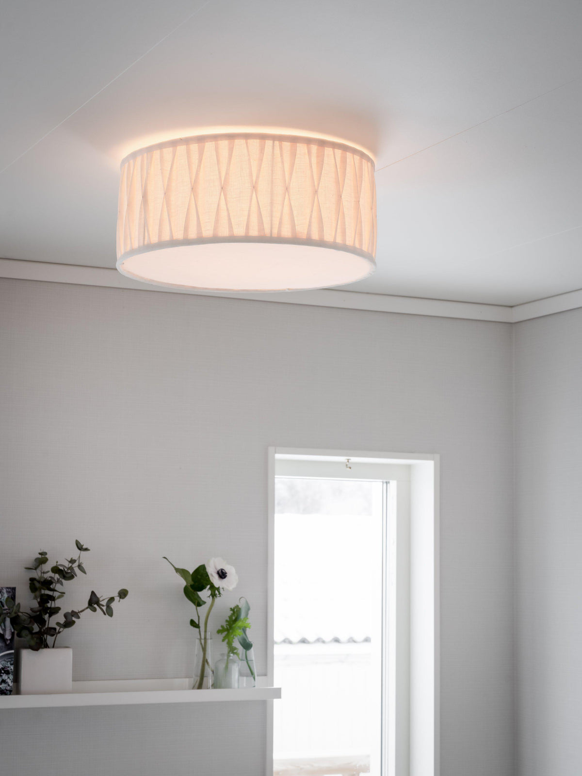Plafond Plissé – Stygn off-white 45 cm