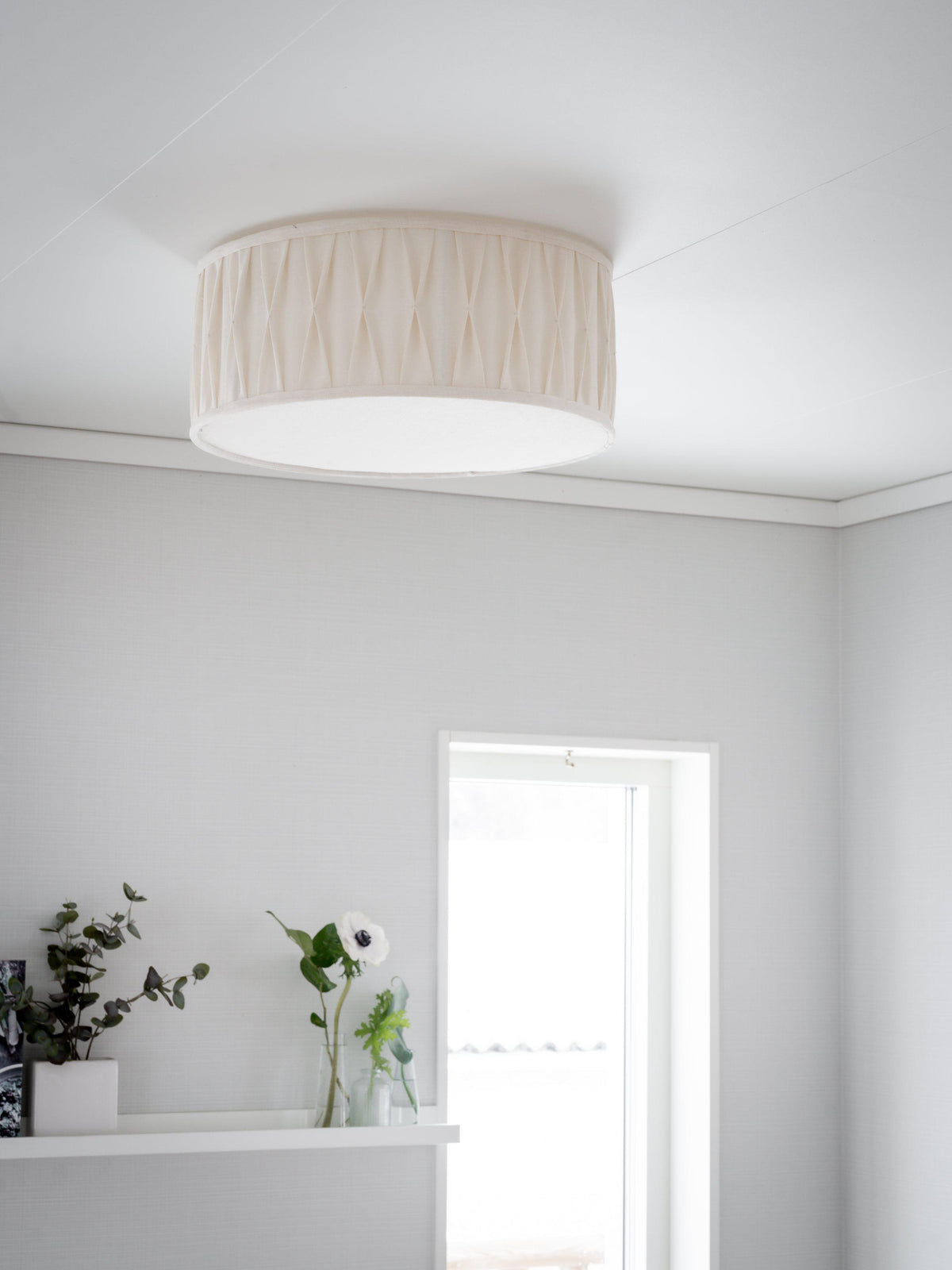 Plafond Plissé – Stygn off-white 45 cm