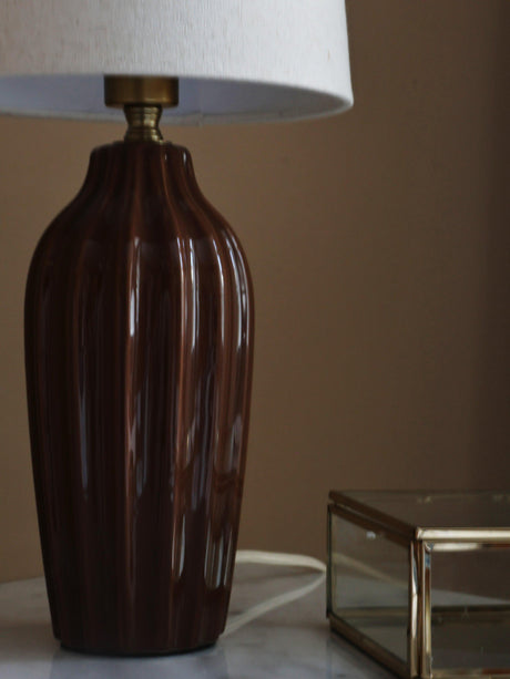 Lyon bordslampa 39cm Brun 39cm