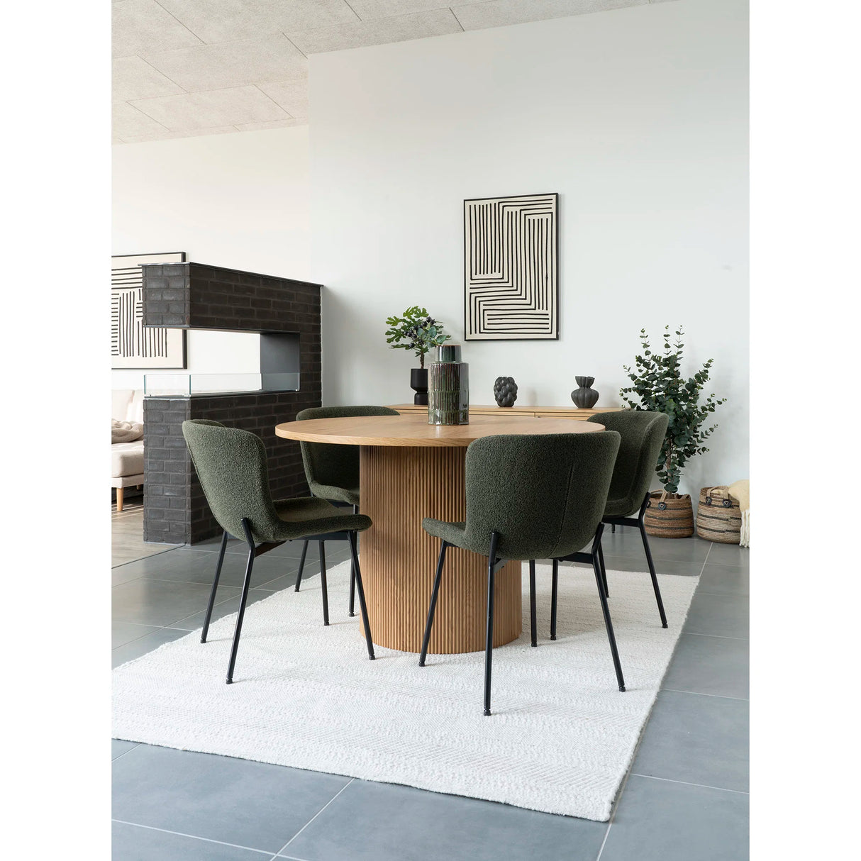 House Nordic, Boavista Runt Matbord Natur Ø120 cm
