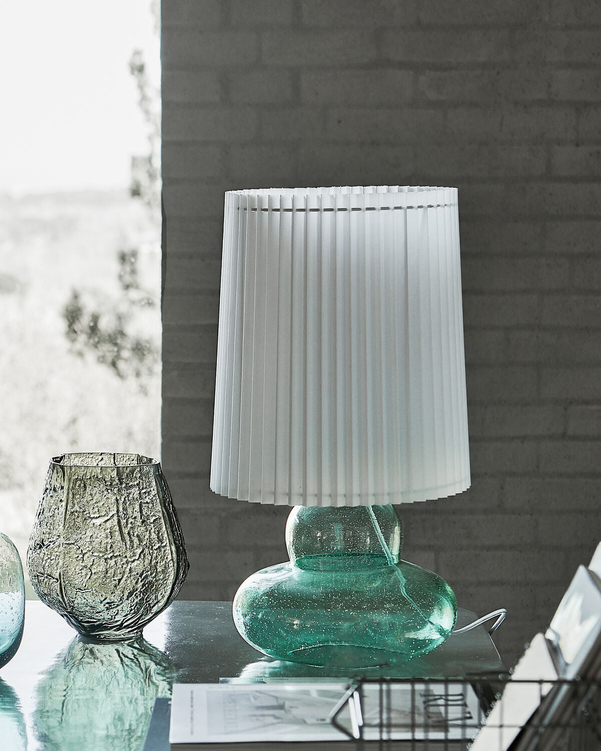 Bordslampa inkl. lampskärm, HDRibe, Grön