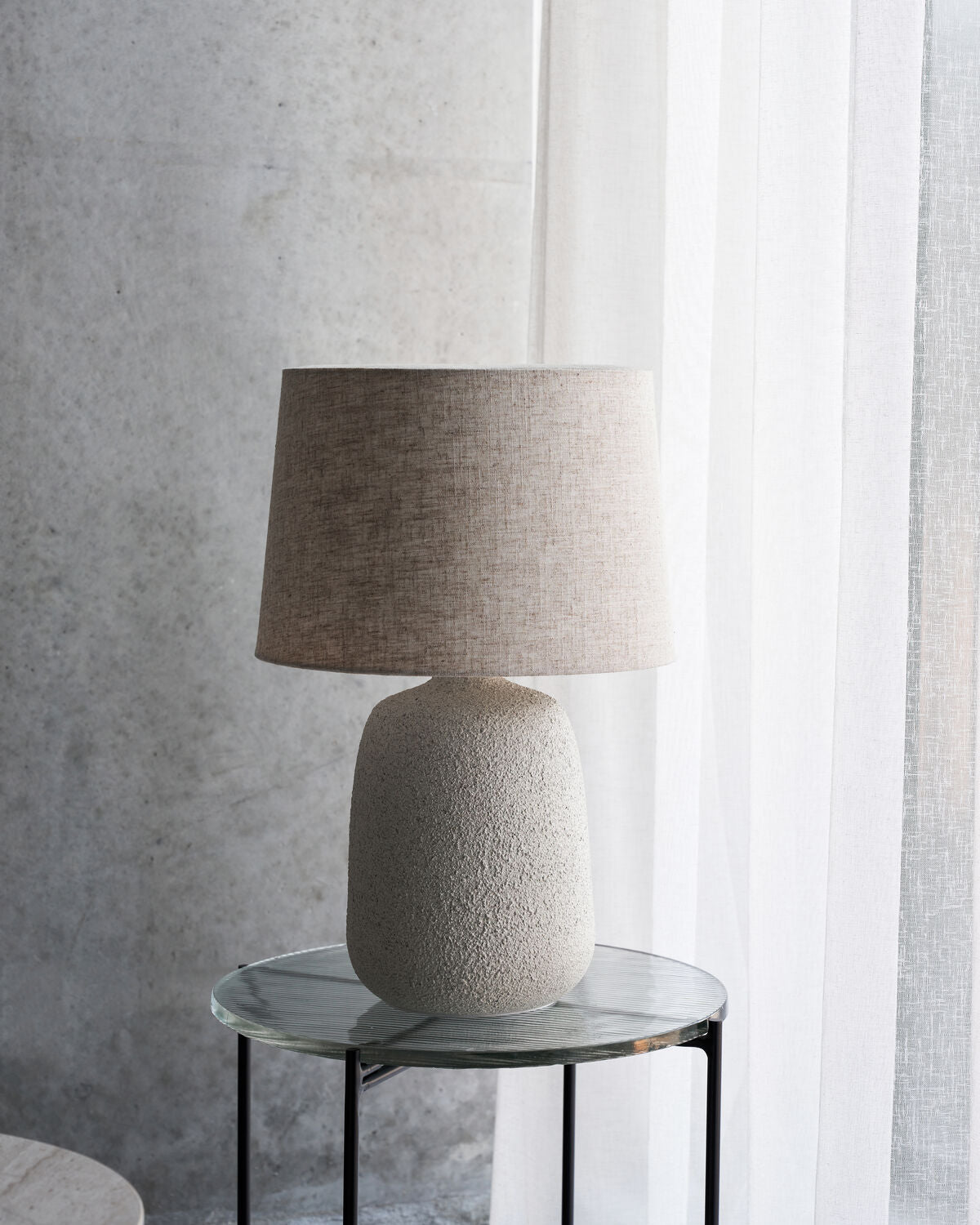 Bordslampa inkl. lampskärm, HDTana, Off-White