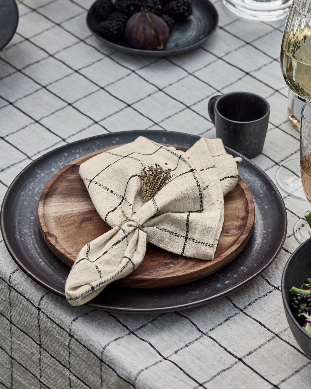 Servetter, HDJoin, Svart, Off-White