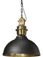 Manchester Taklampa – Svart/Mässing 52 cm
