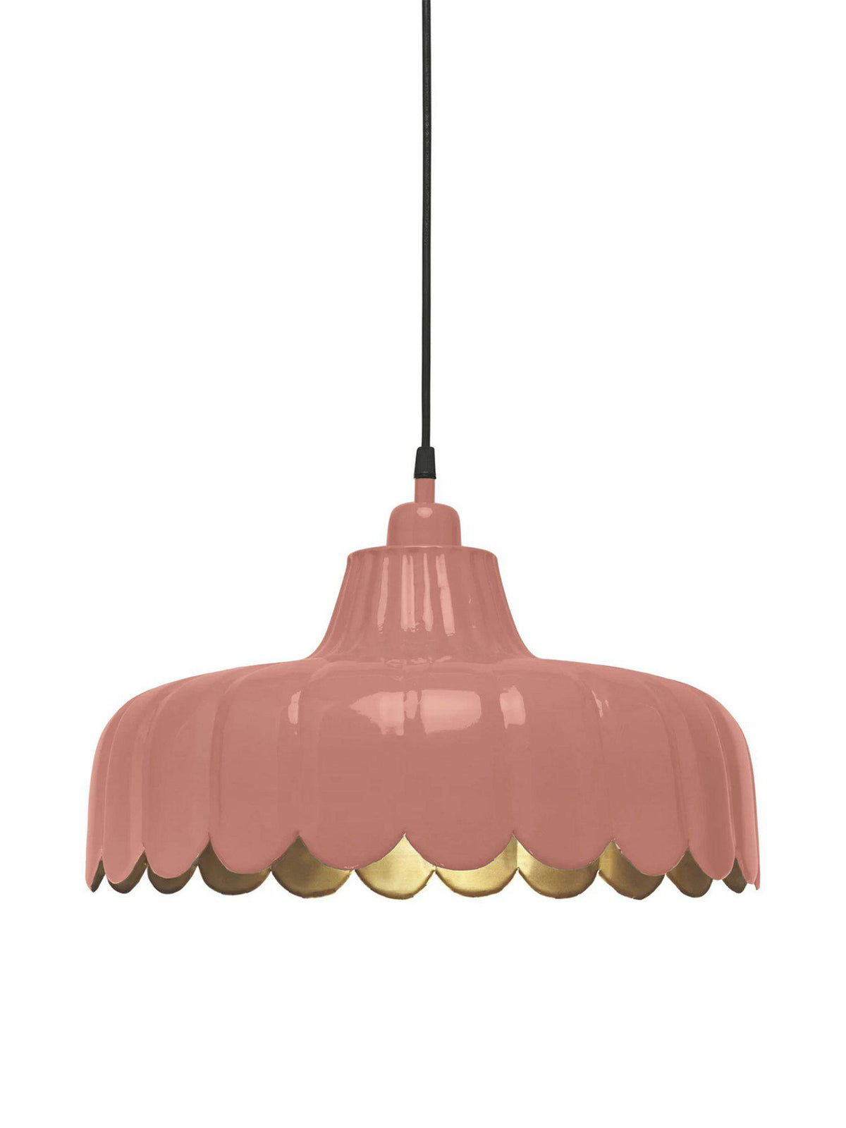Wells Taklampa – Mellanrosa/guld 43 cm