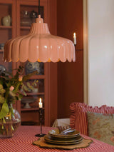 Wells Taklampa – Mellanrosa/guld 43 cm