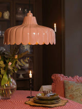 Wells Taklampa – Mellanrosa/guld 43 cm
