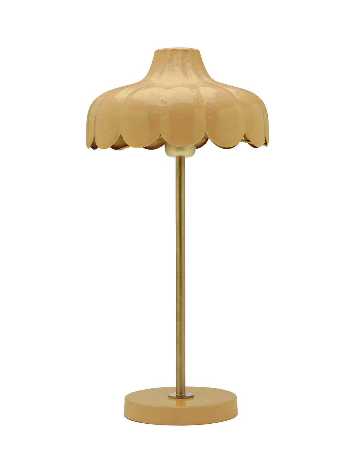 Wells Bordslampa – Lejongul/guld 50 cm
