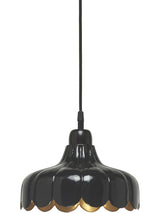 Wells Tak/fönsterlam – Svart/guld 24 cm