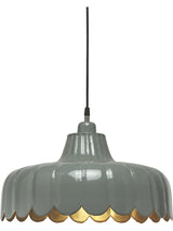 Wells Taklampa – Grön/guld 43 cm