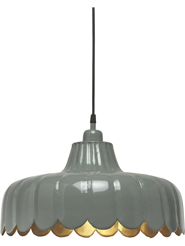 Wells Taklampa – Grön/guld 43 cm