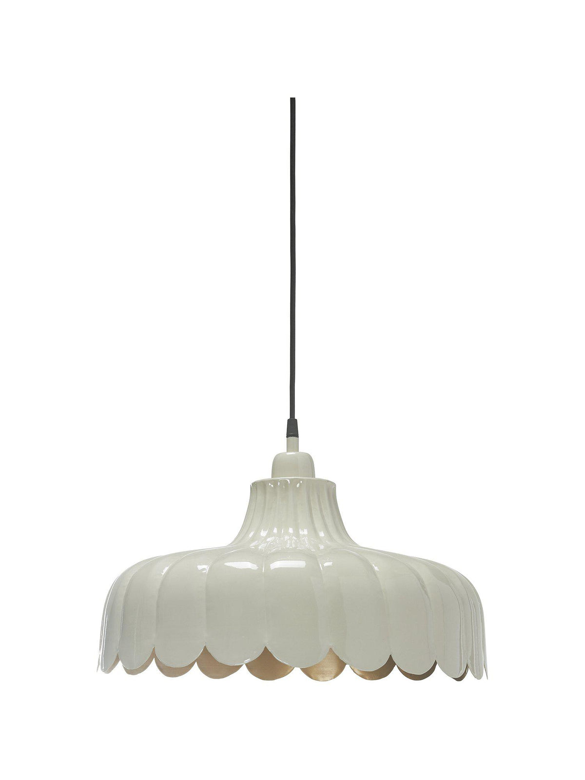 Wells Taklampa – Beige/guld 43 cm