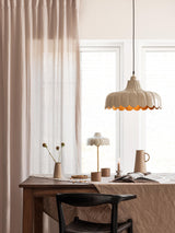 Wells Taklampa – Beige/guld 43 cm