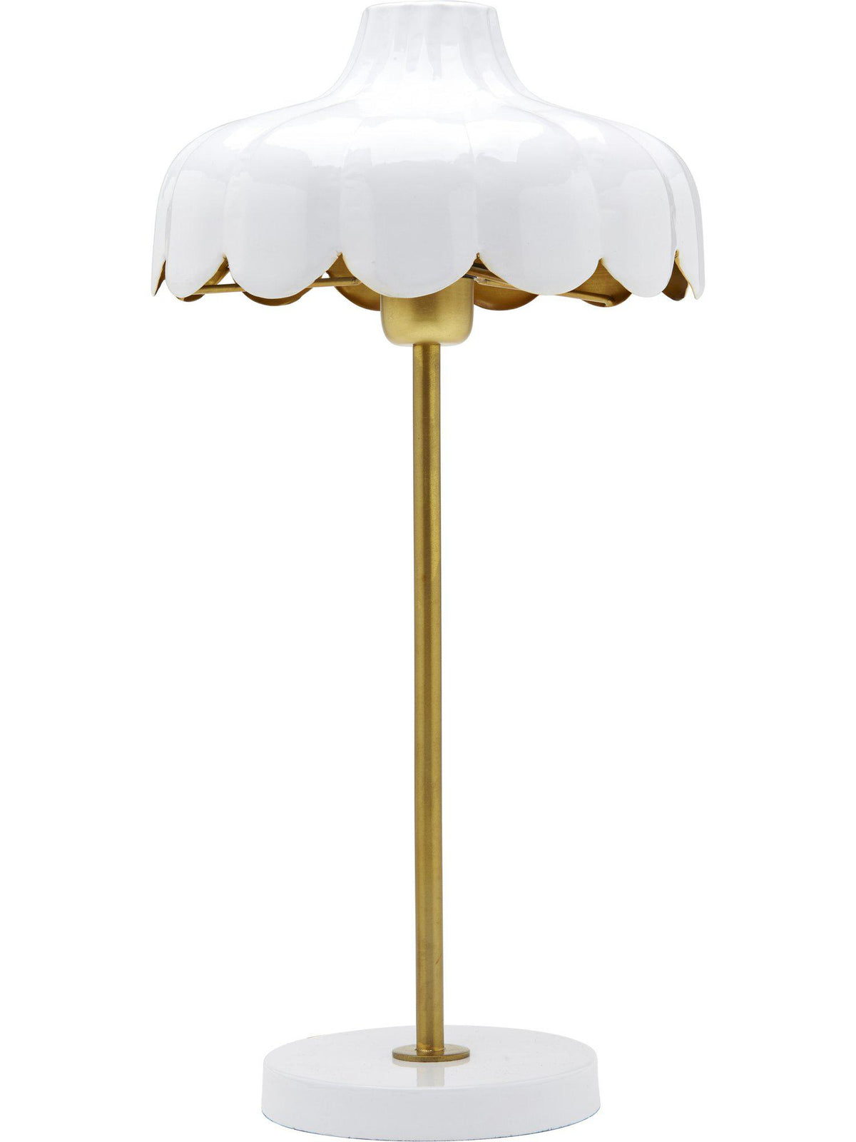 Wells Bordslampa – Vit/guld 50 cm