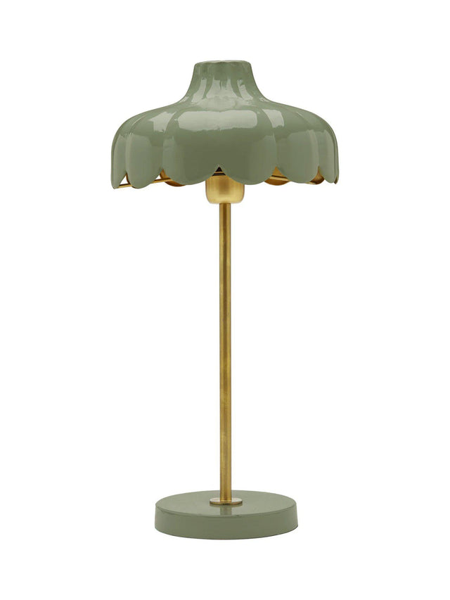 Wells Bordslampa – Mossa/guld 50 cm