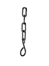 Kedja Med Krok Grov – Råsvart 100 cm