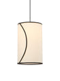Ava Taklampa – Off-white/svart 30 cm