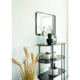House Nordic, Vita Oval Bokhylla Svart 4 Hyllplan 111 cm