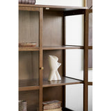 House Nordic, Zamora Vitrinskåp Ek Mörkbrun 2 Glasdörrar 126 cm