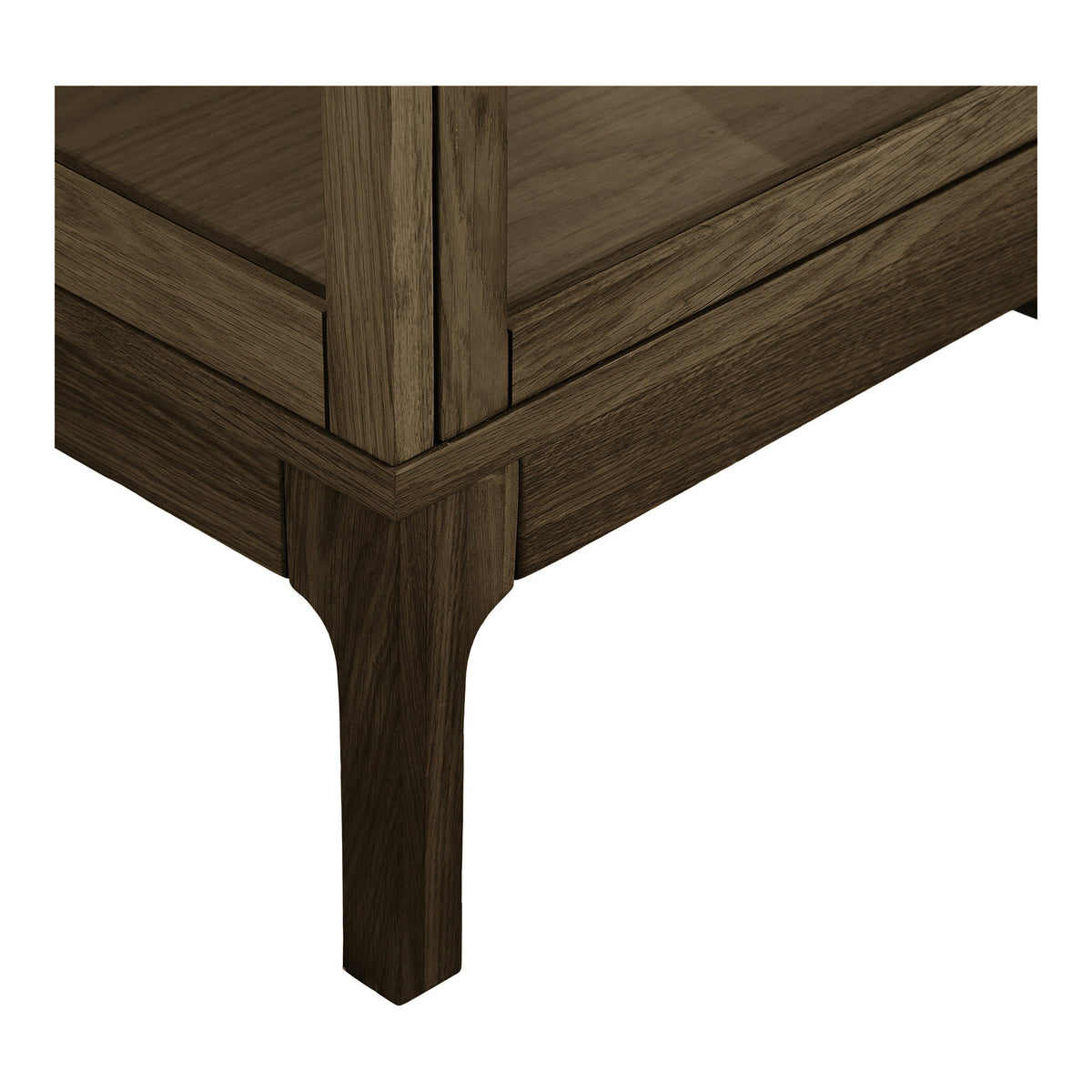 House Nordic, Zamora Vitrinskåp Ek Mörkbrun 1 Glasdörr 180 cm