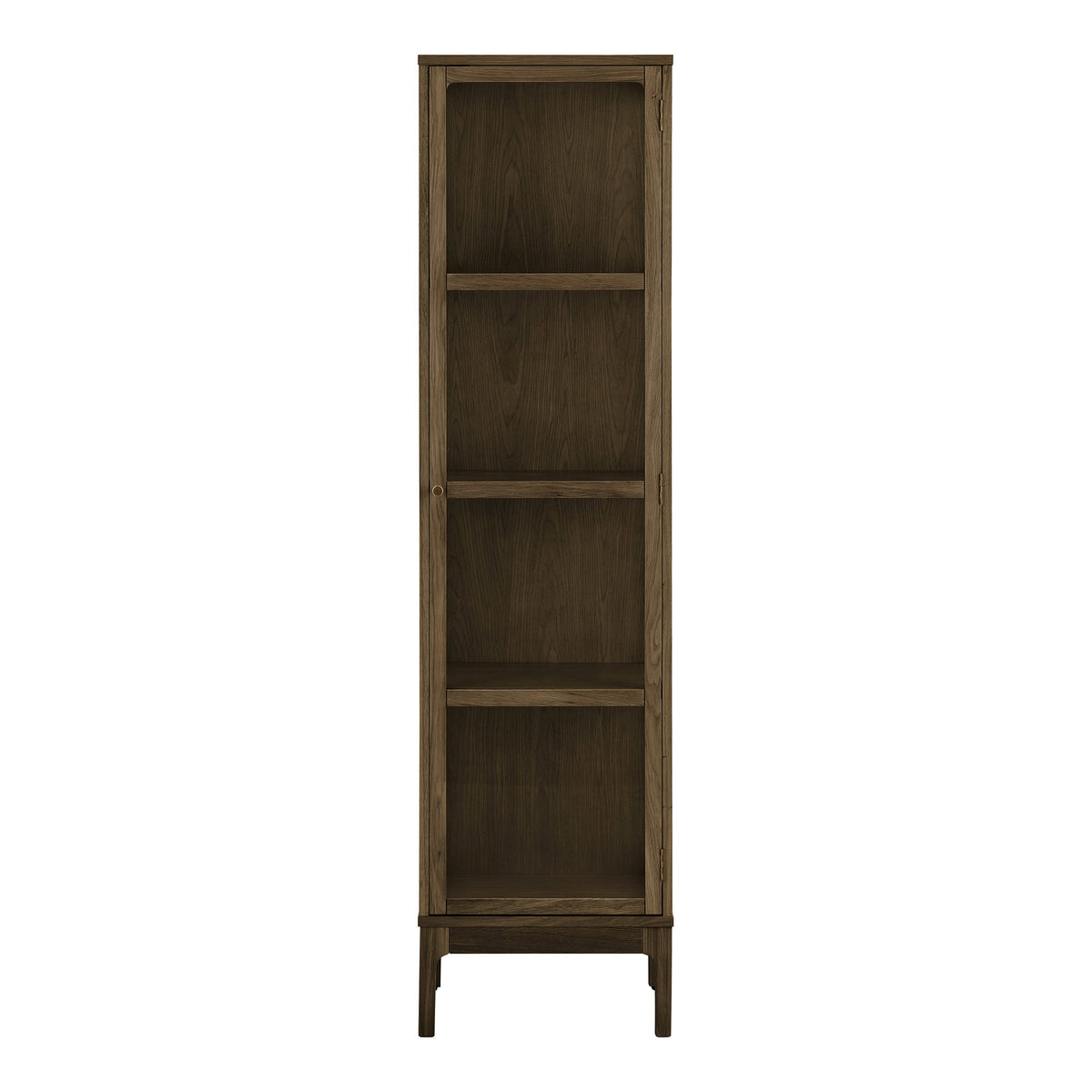 House Nordic, Zamora Vitrinskåp Ek Mörkbrun 1 Glasdörr 180 cm